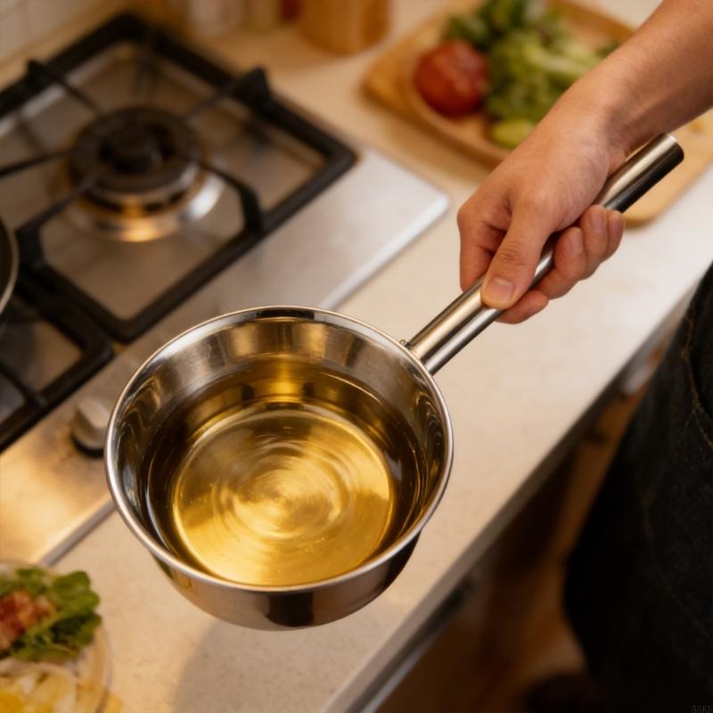 Meal Preparation - Server Stainless Steel Kelas Komersial Pegangan