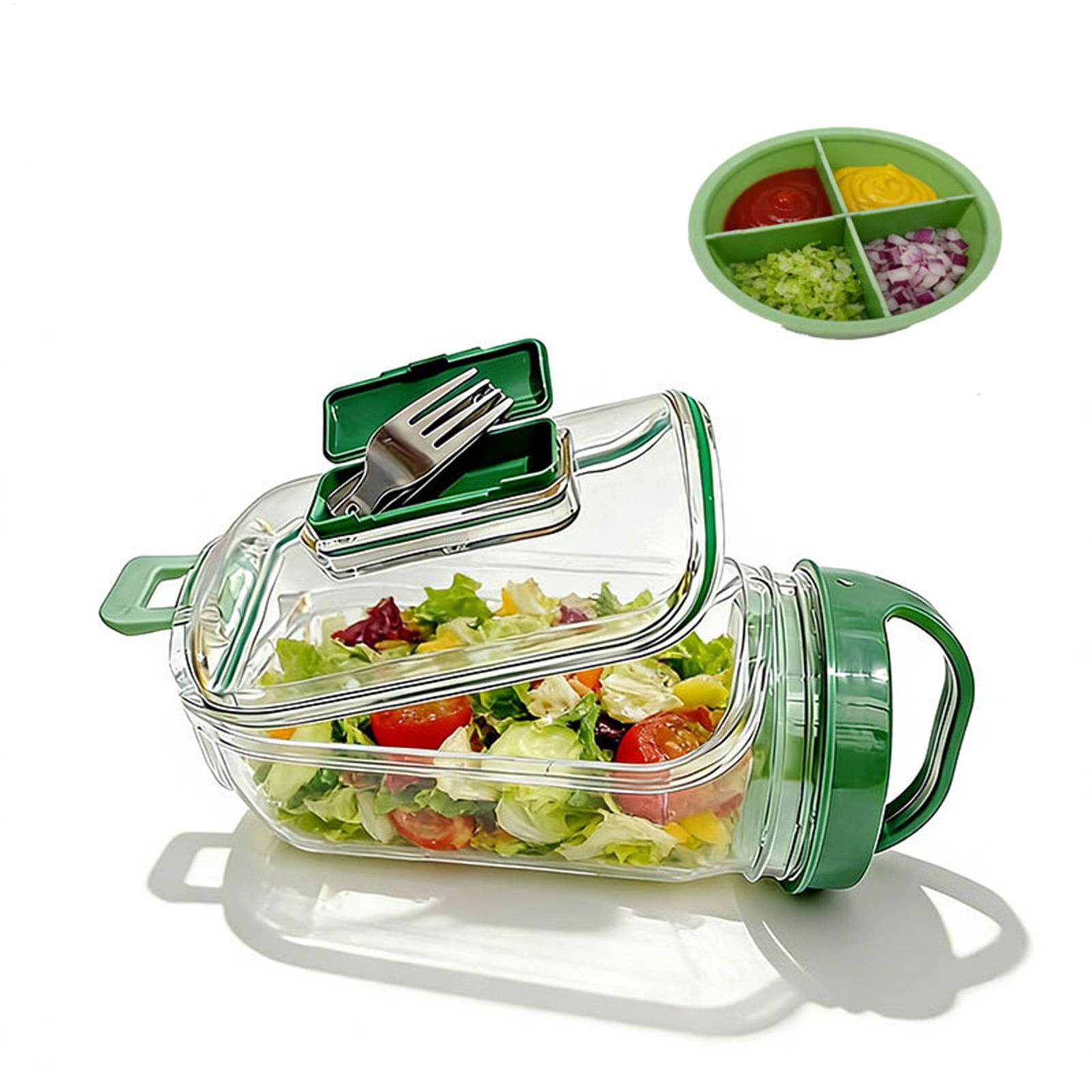 Meal Prep Gym - Stoples Salad Bukaan Samping 1000ml Wadah