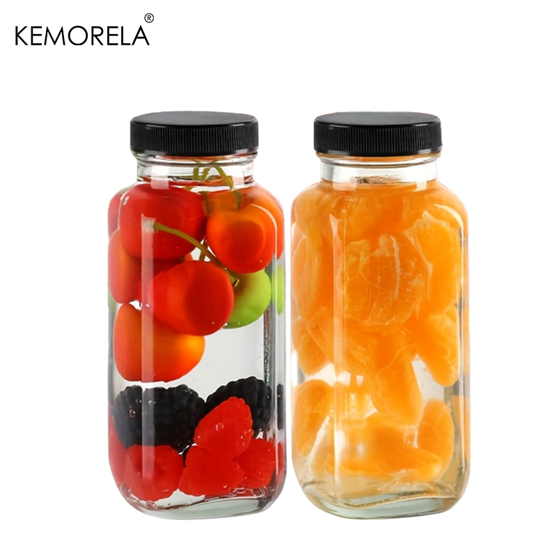 Meal Prep Juice Bottles - 2/4 Buah 350ML Botol Kaca Anti