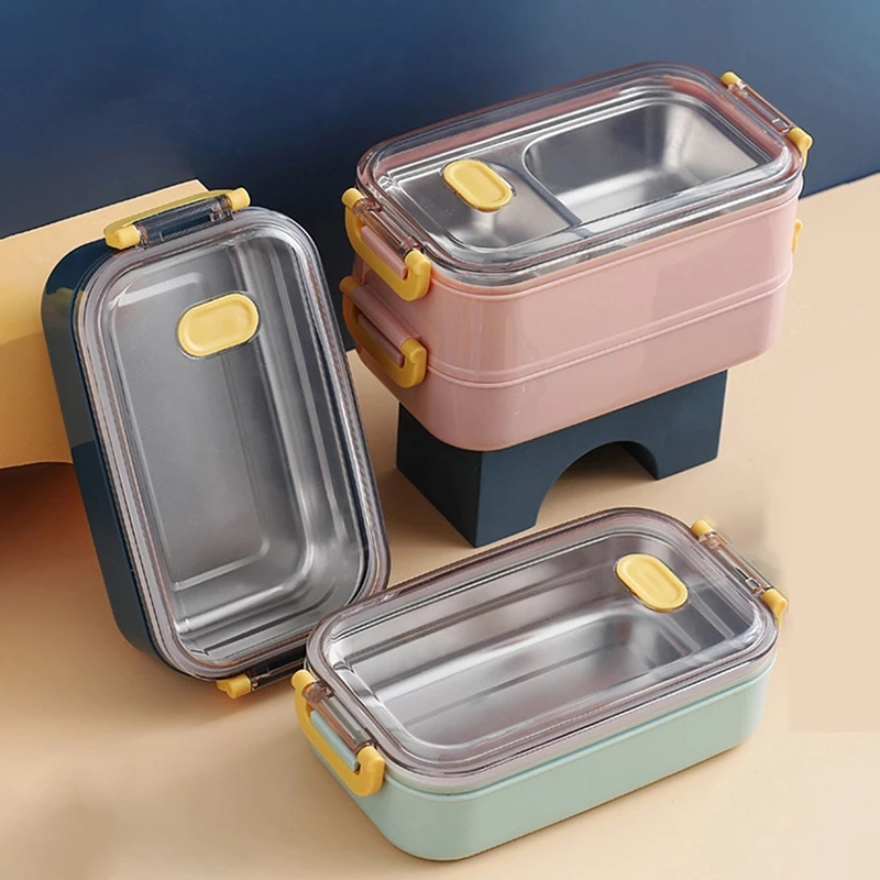 Meal Prep Box - Kantor Piknik Kotak Bento Baja Tahan