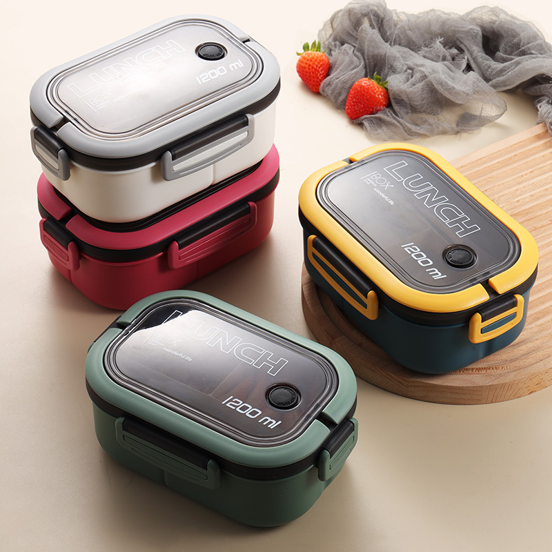 Meal Prep Box - Kotak makan siang dua tingkat untuk