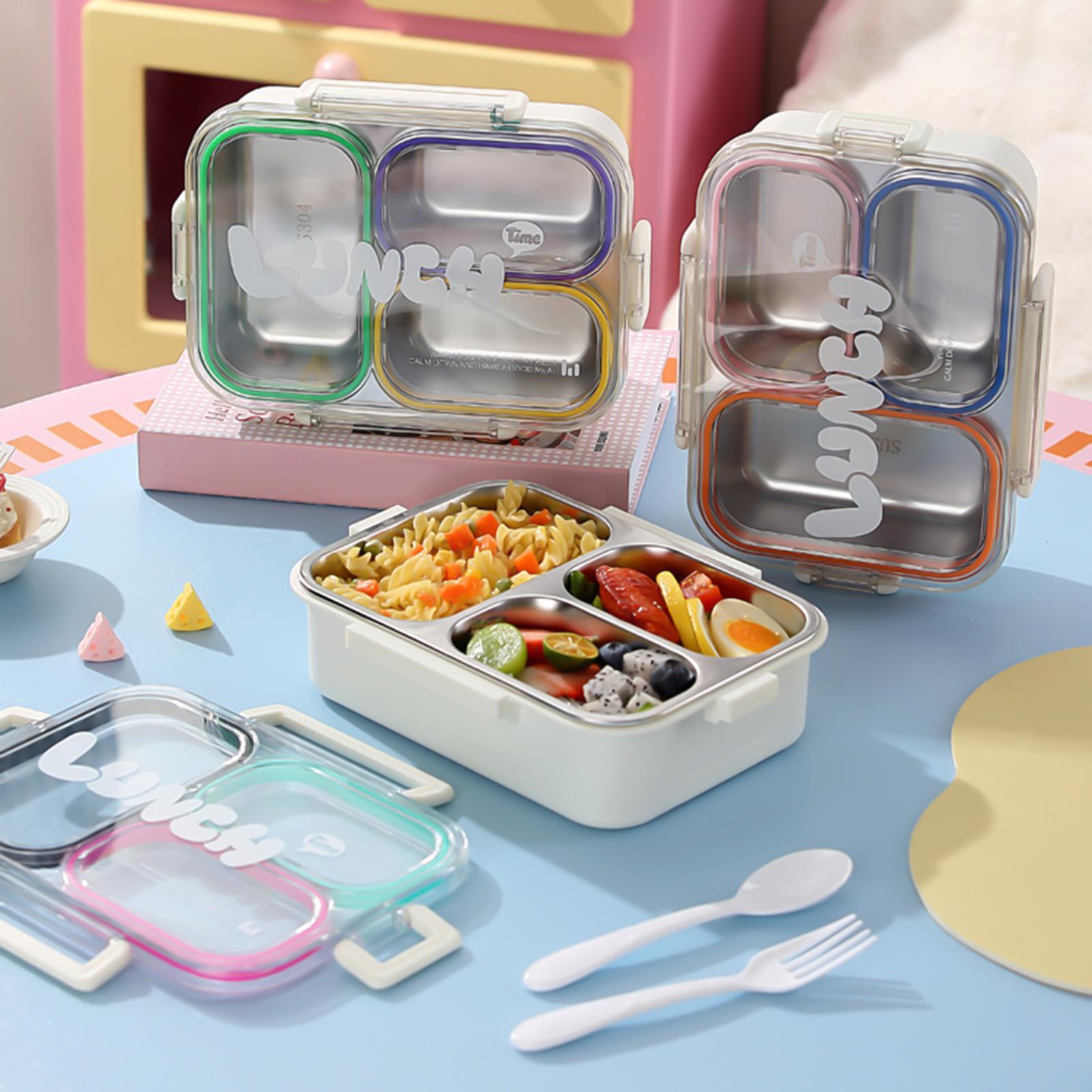 Meal Prep Lunch Boxes - Kotak Makan Stainless Steel 3 Kompartemen