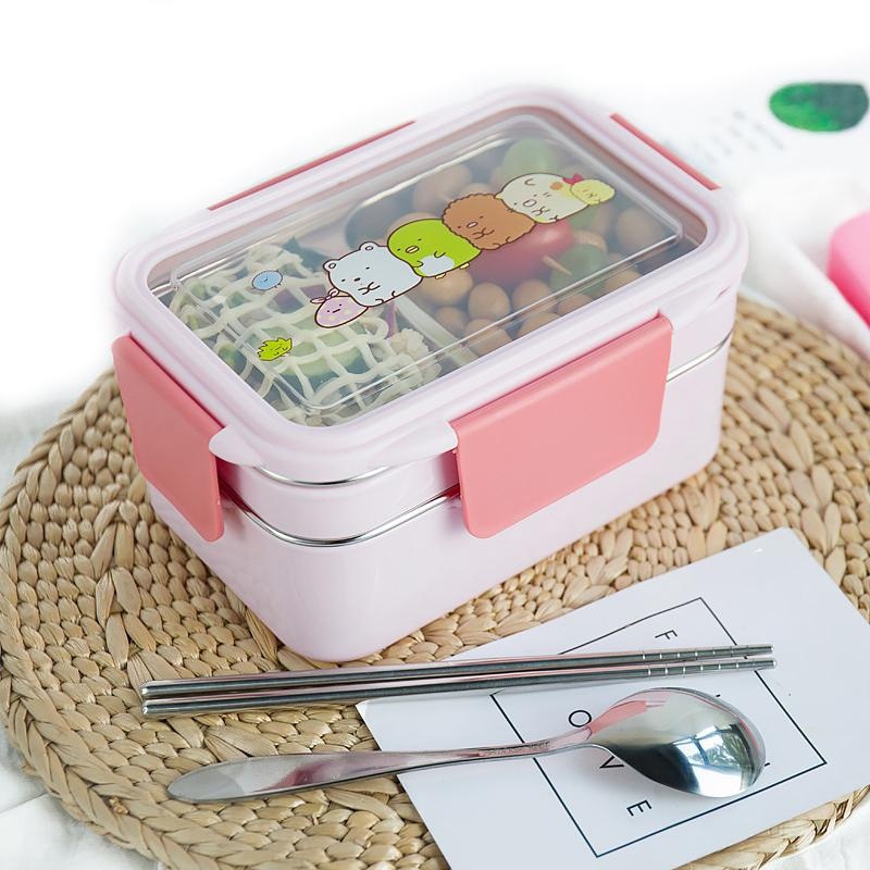 Meal Prep Lunch Boxes - Kotak makan siang kartun anak-anak, wadah
