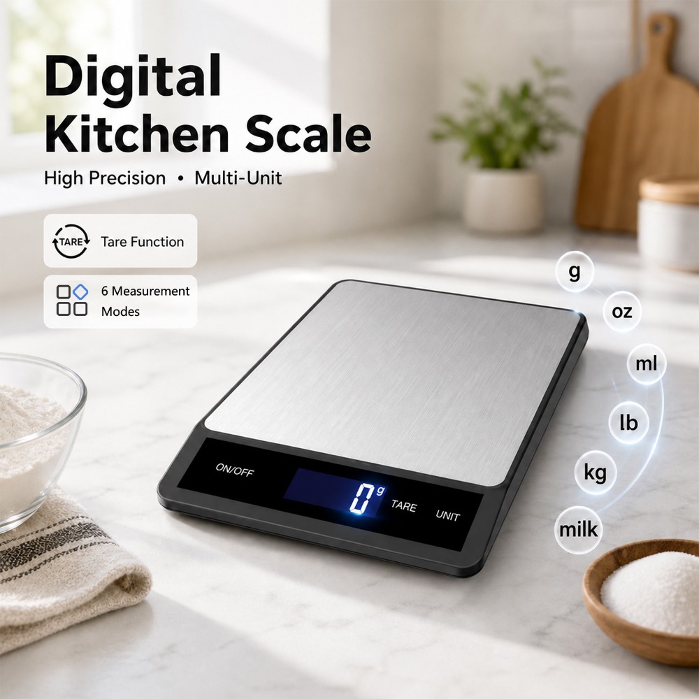 Meal Prep Chef - Timbangan Dapur Digital Tahan Air 10kg