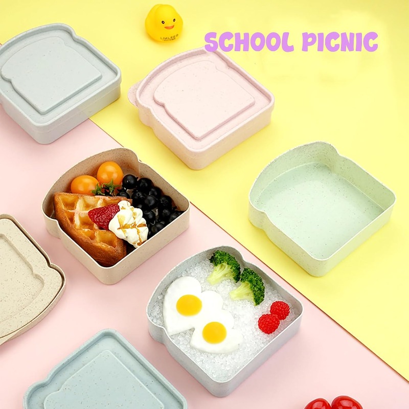 1/4 Buah Wadah Sandwich Kotak  - Meal Prep Lunch Boxes ulasan dan harga