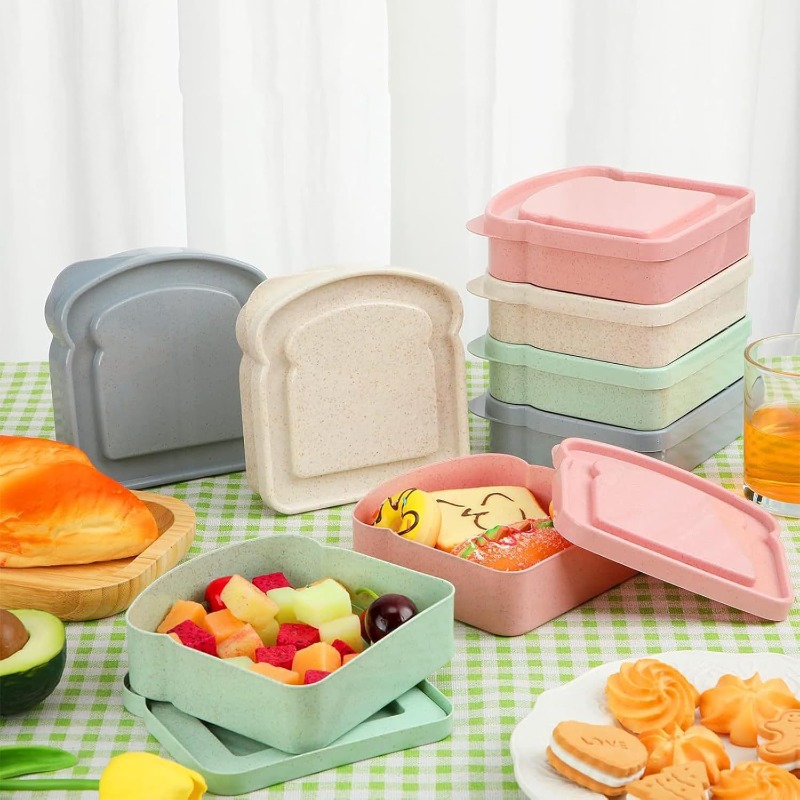 1/4 Buah Wadah Sandwich Kotak  - Meal Prep Lunch Boxes ulasan dan harga