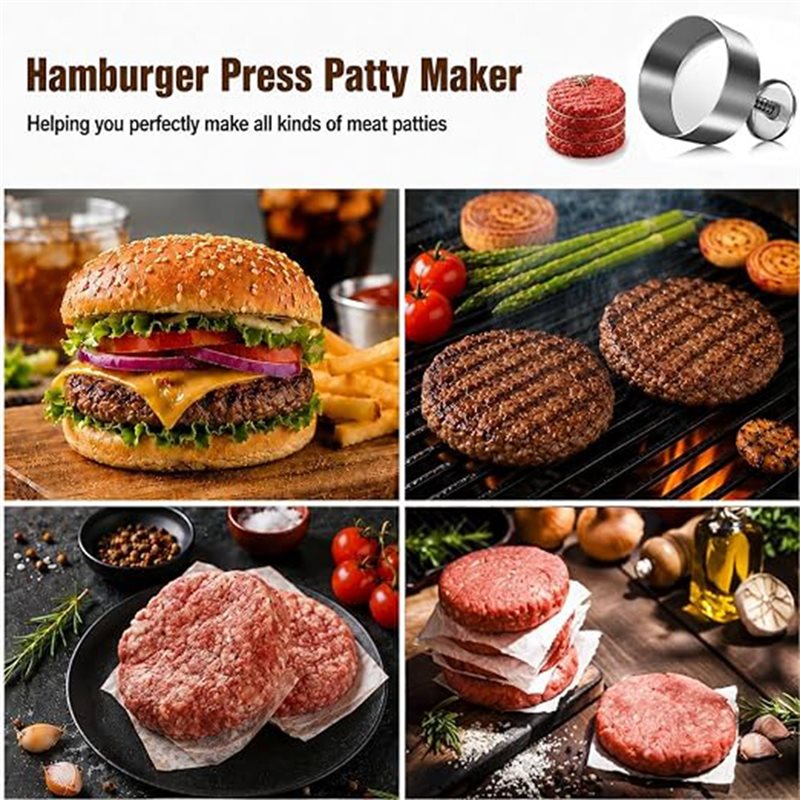 Alat Pembuat Patty Hamburger M - Rice Ball Mold ulasan dan harga