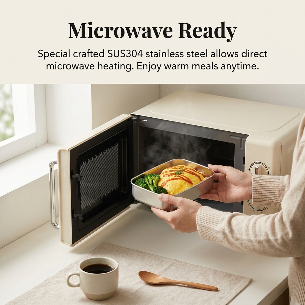 Kotak Bento Stainless Steel, K - Meal Prep Lunch Boxes ulasan dan harga