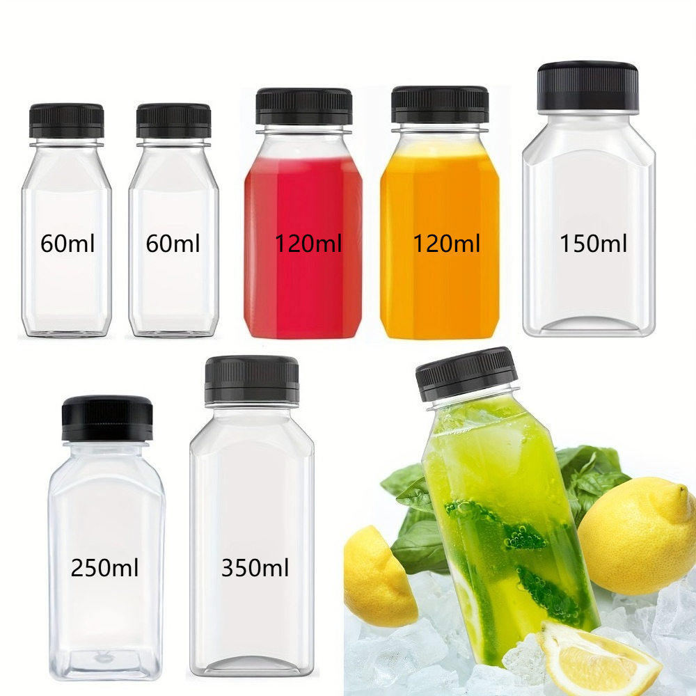 6 Buah Botol Jus Plastik Trans - Meal Prep Juice Bottles ulasan dan harga