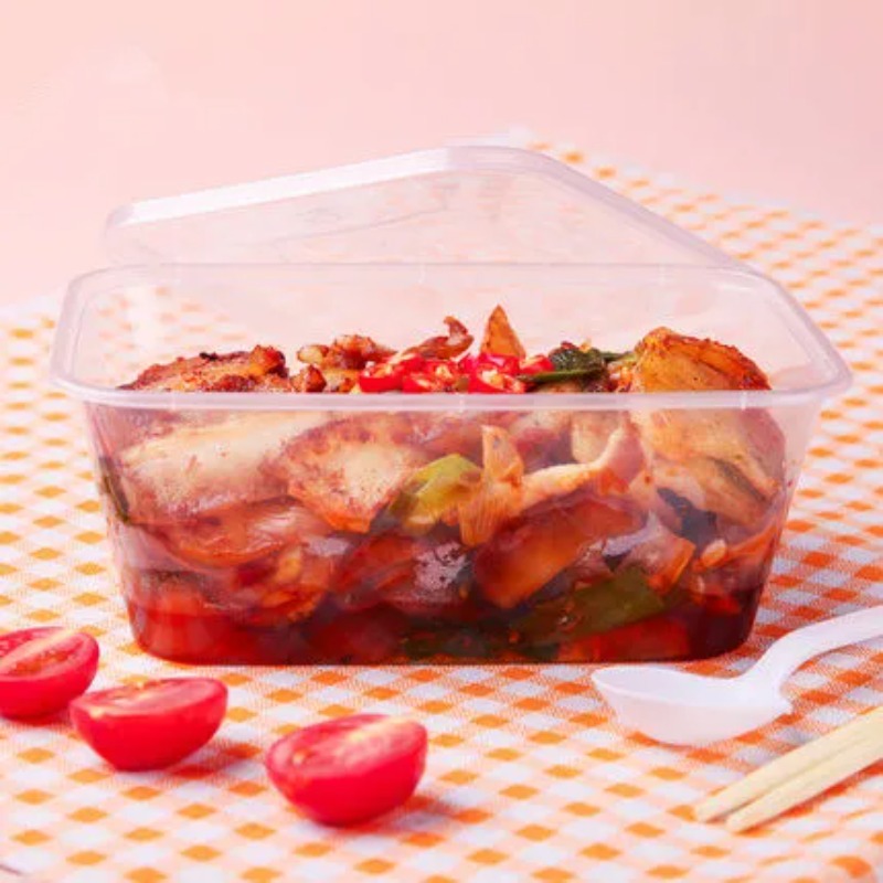 50pcs Kotak Makan Siang Sekali - Meal Prep Kit ulasan dan harga