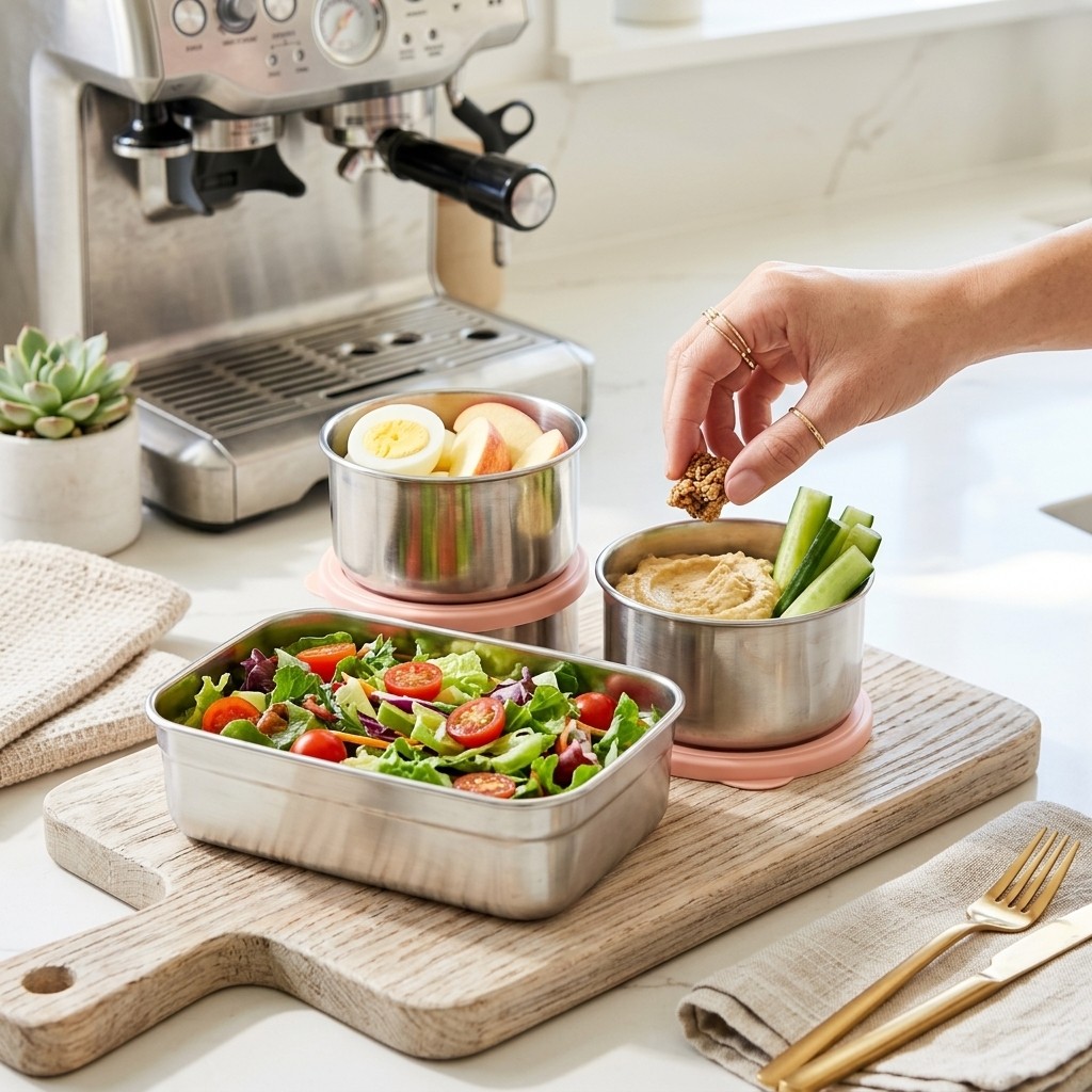 Kotak Makan Siang Anti Karat 3 - Meal Prep Lunch Boxes ulasan dan harga