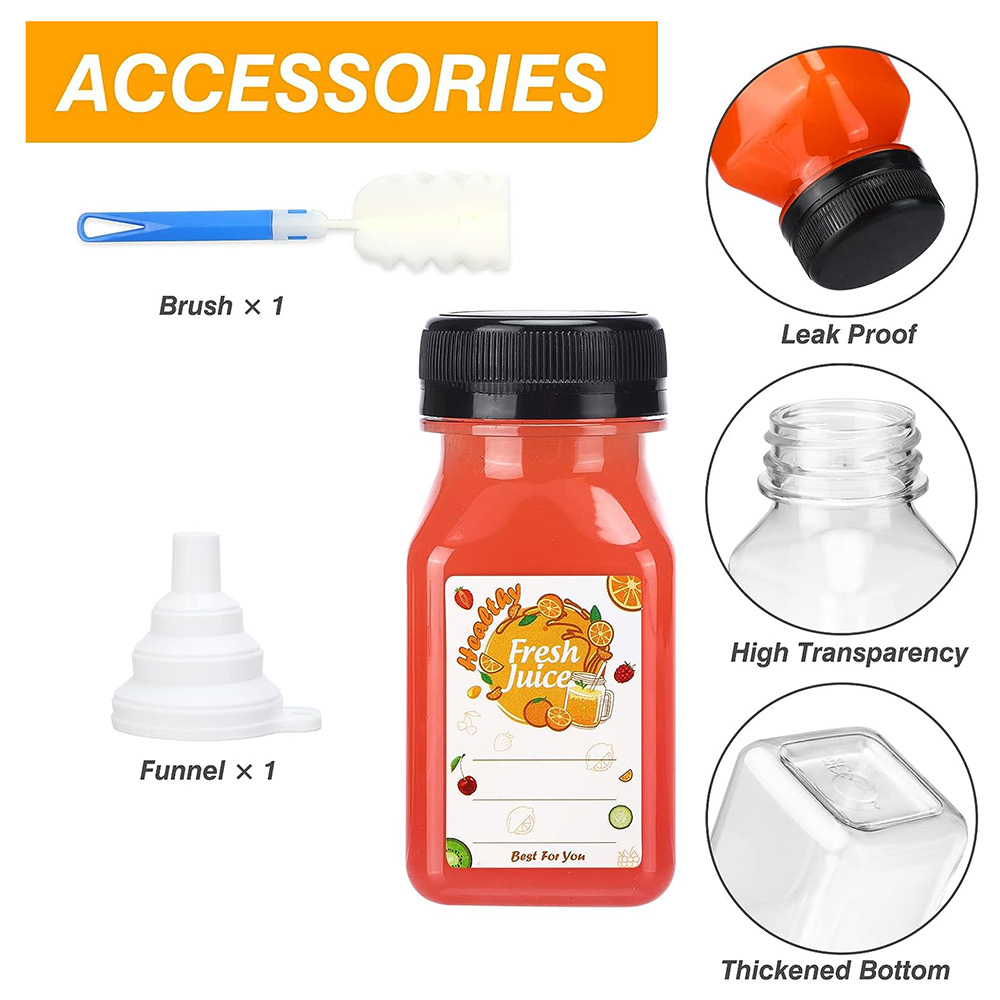 Botol jus plastik 4oz dengan t - Meal Prep Juice Bottles ulasan dan harga