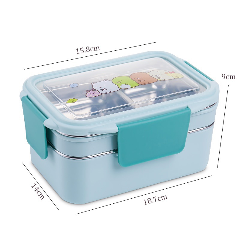 Kotak makan siang kartun anak- - Meal Prep Lunch Boxes ulasan dan harga