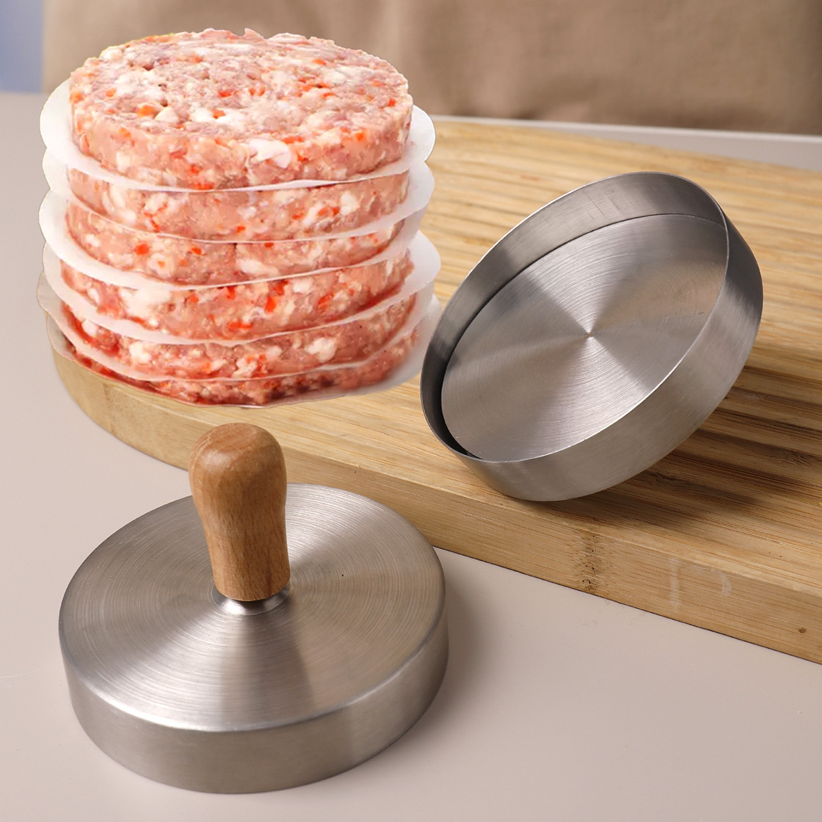 Cetakan patty daging sapi burg - Rice Ball Mold ulasan dan harga