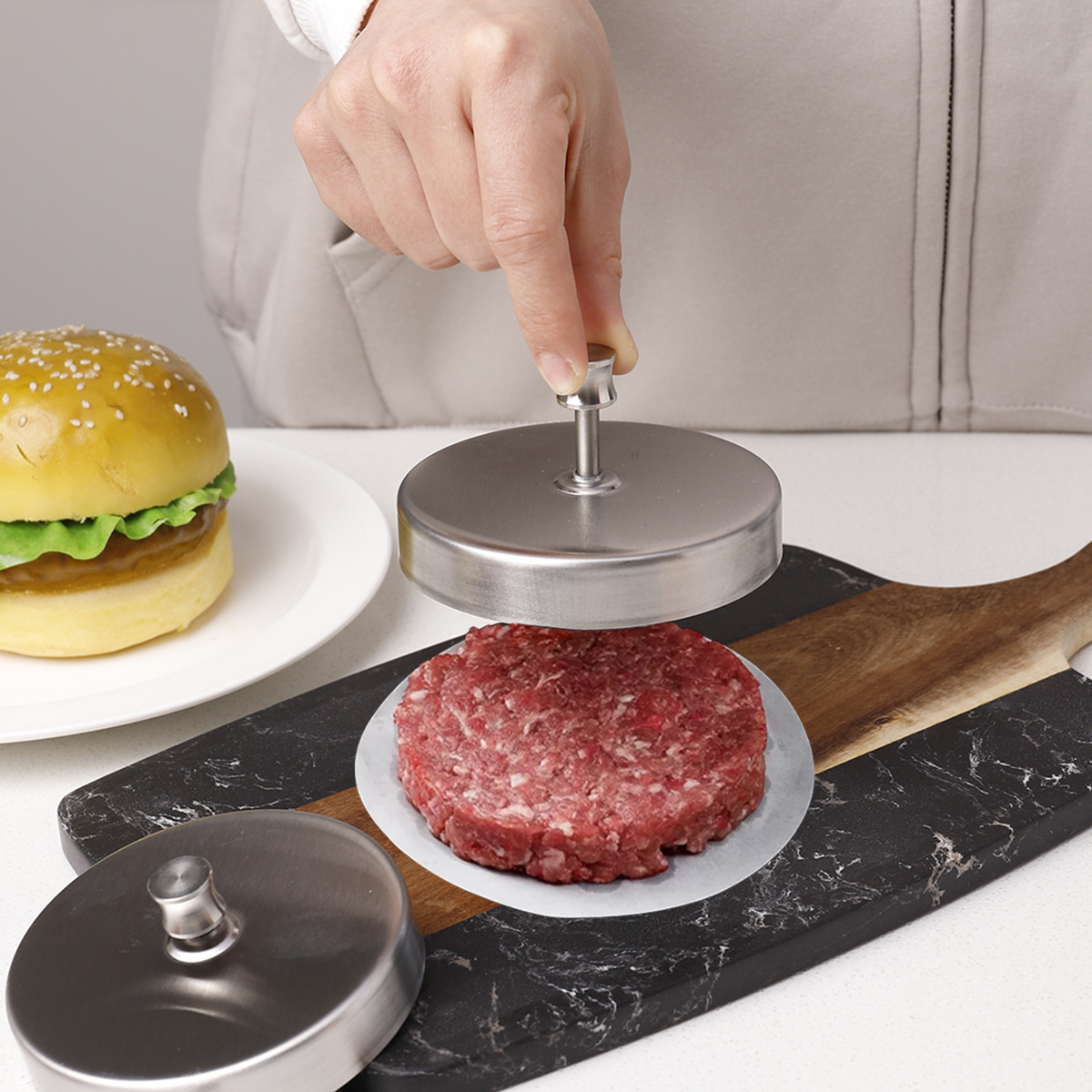 Cetakan patty daging sapi burg - Rice Ball Mold ulasan dan harga