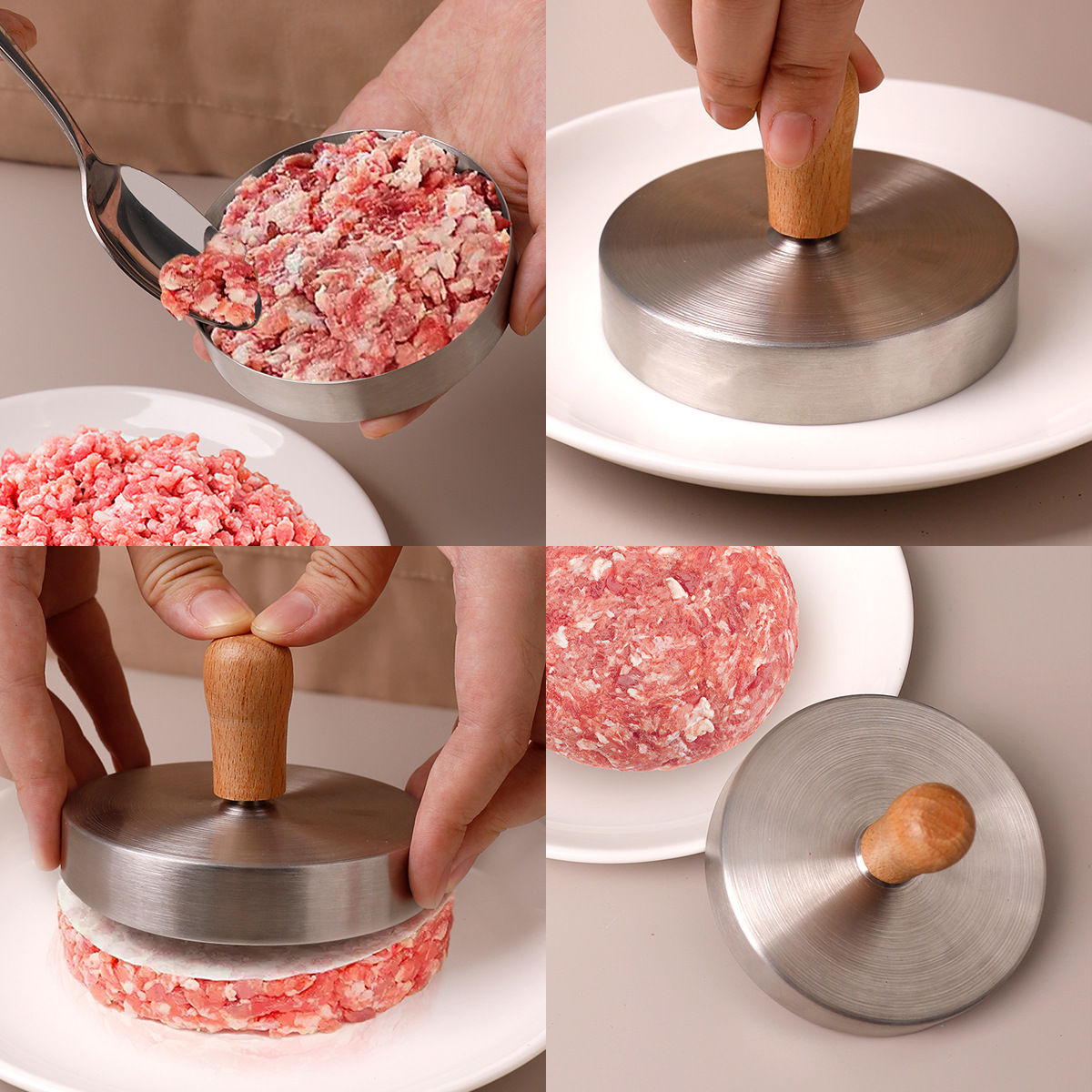 Cetakan patty daging sapi burg - Rice Ball Mold ulasan dan harga