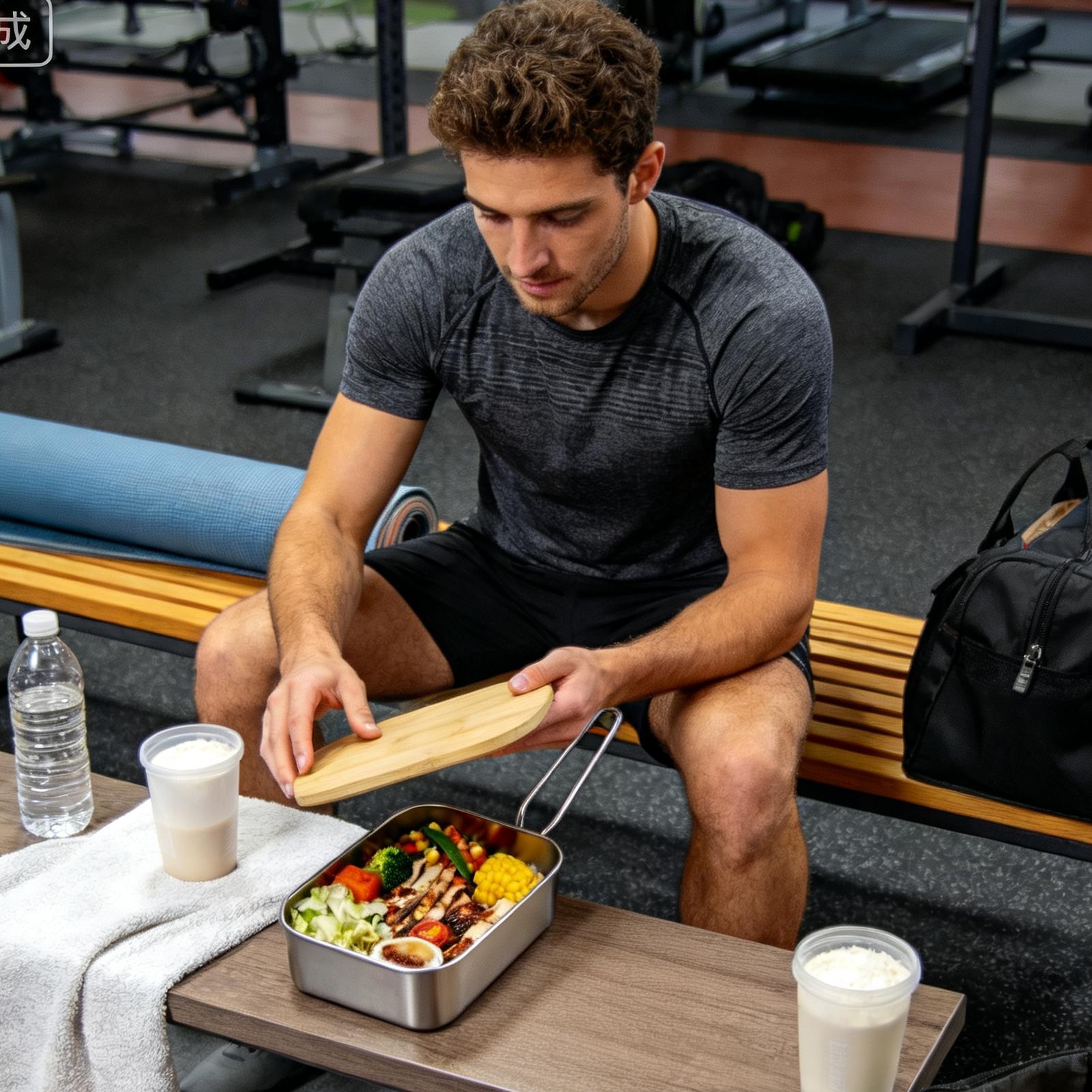 Kotak Makan Siang Pria, Bahan  - Meal Prep Lunch Boxes ulasan dan harga