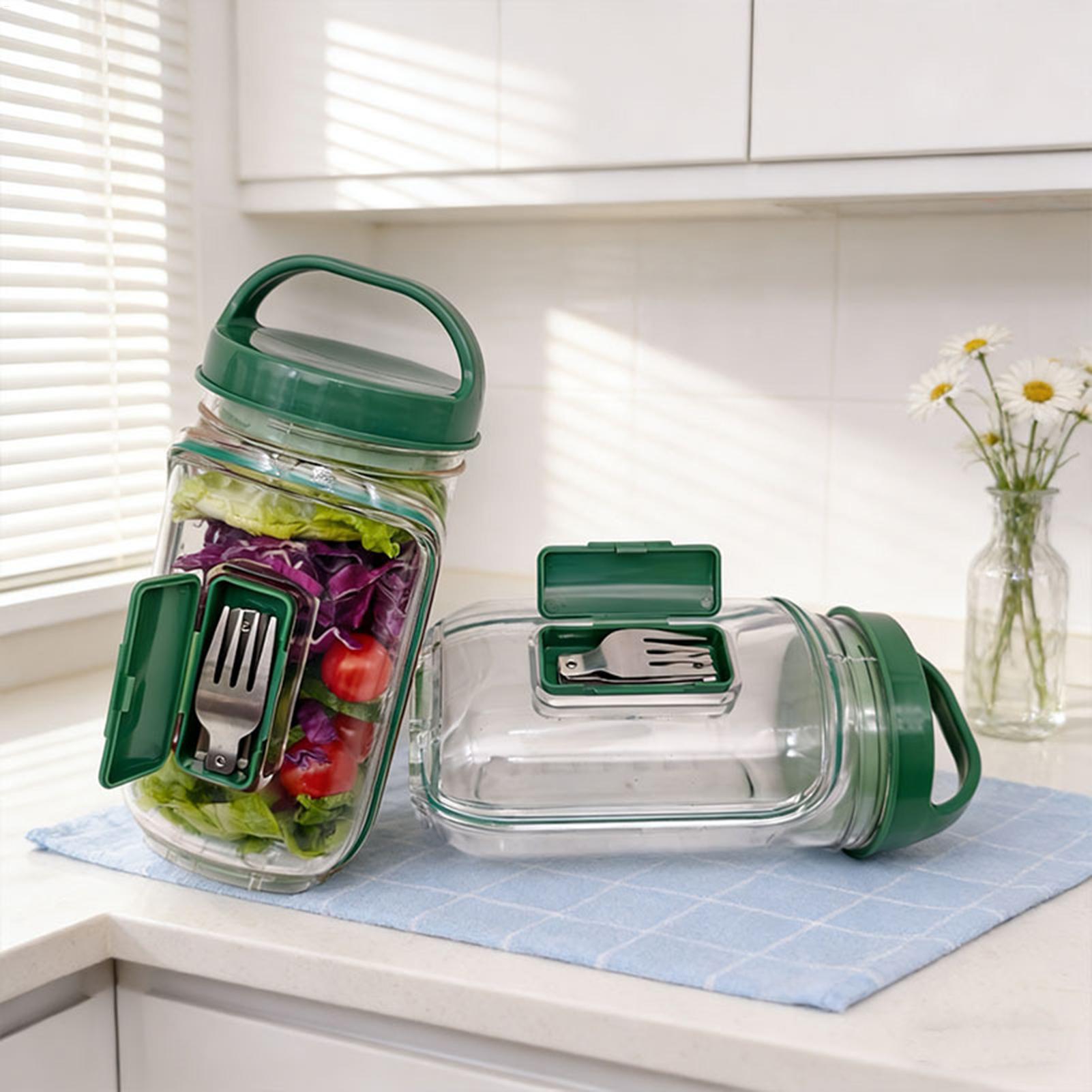 Wadah Salad Anti Bocor 1000ml  - Meal Prep Gym ulasan dan harga