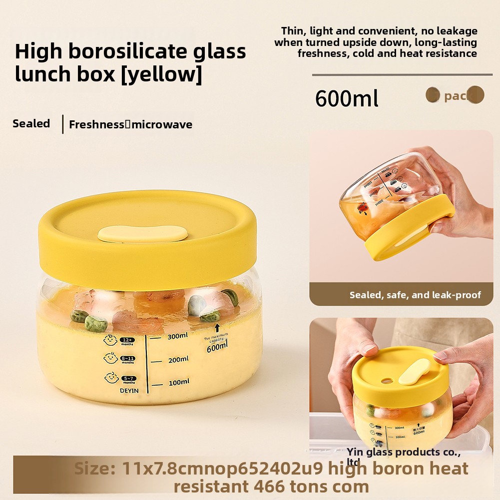 Glass Food Storage Container A - Meal Prep Box ulasan dan harga