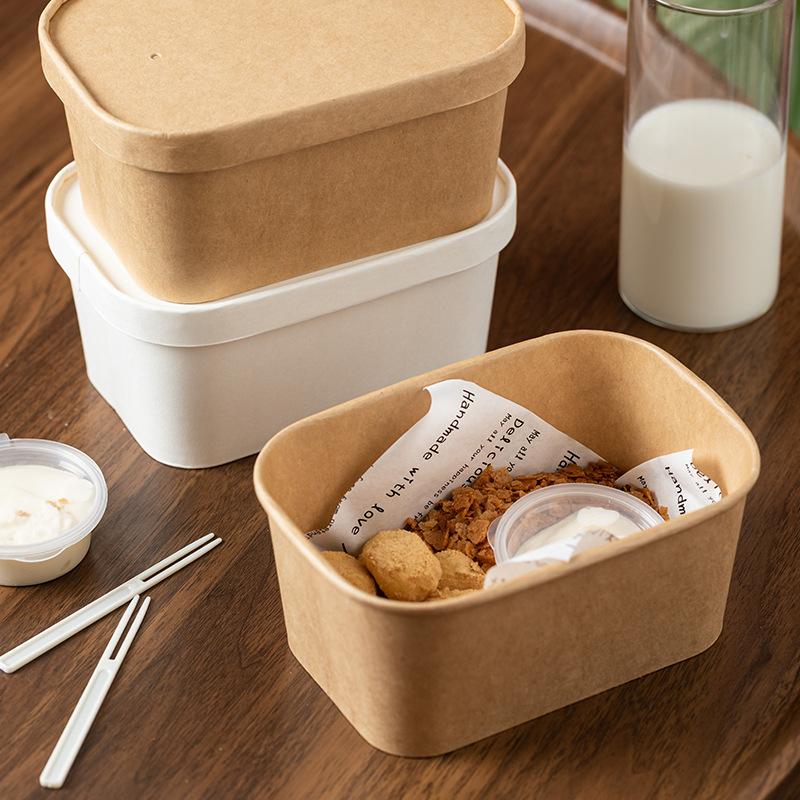 10Pcs Kotak Makan Siang Kertas - Meal Prep Gym ulasan dan harga