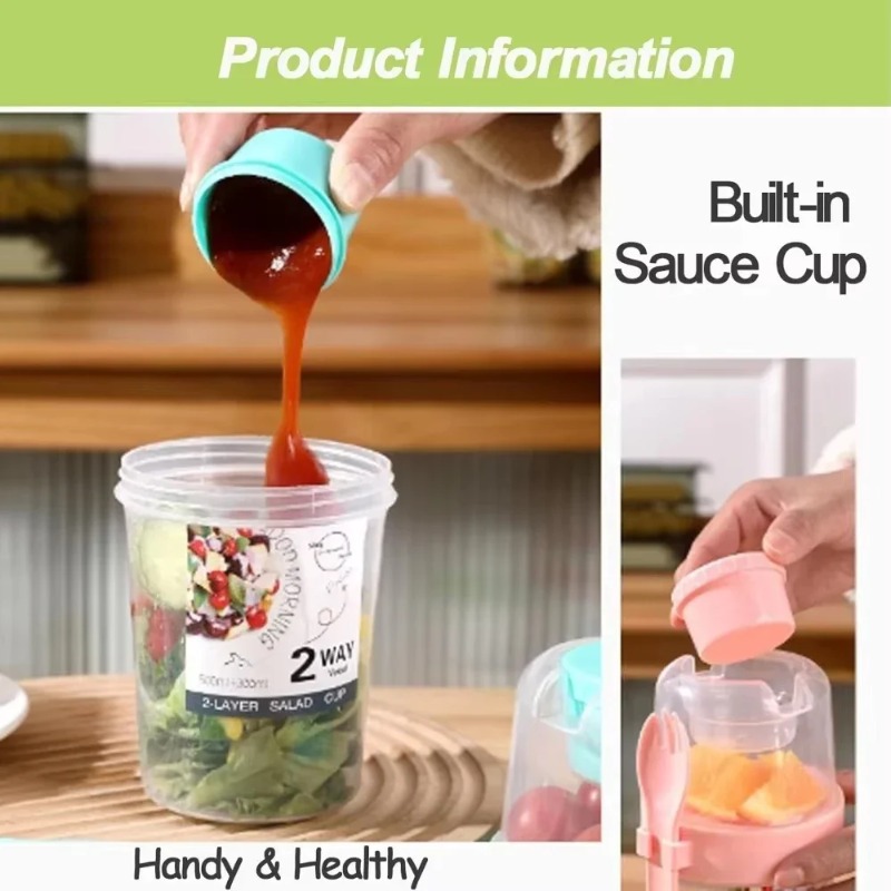 Cangkir Salad Portabel, Cangki - Meal Preparation ulasan dan harga