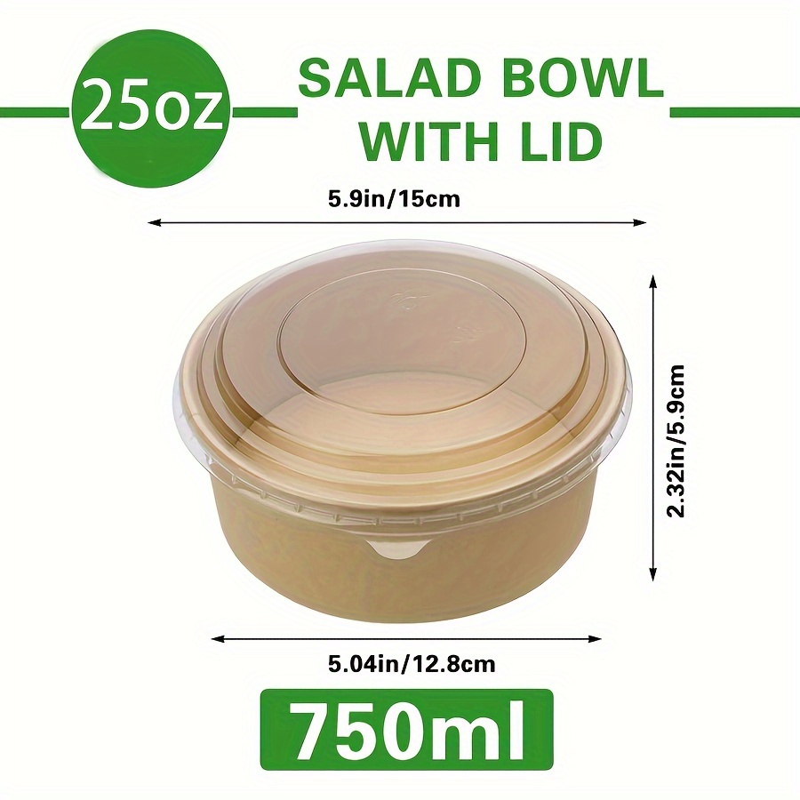 Mangkuk Kertas 25Oz/750Ml 25/5 - Meal Prep Box ulasan dan harga