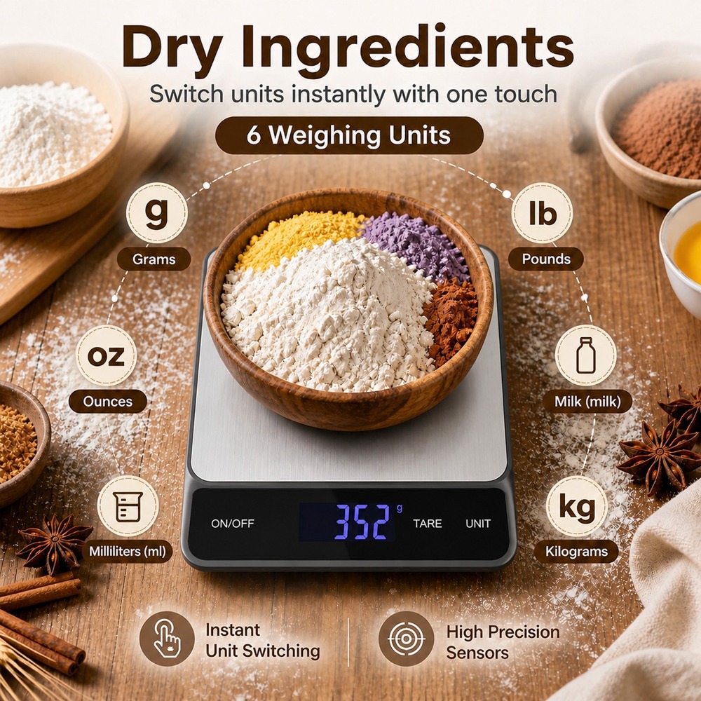 Timbangan Dapur Digital Tahan  - Meal Prep Chef ulasan dan harga