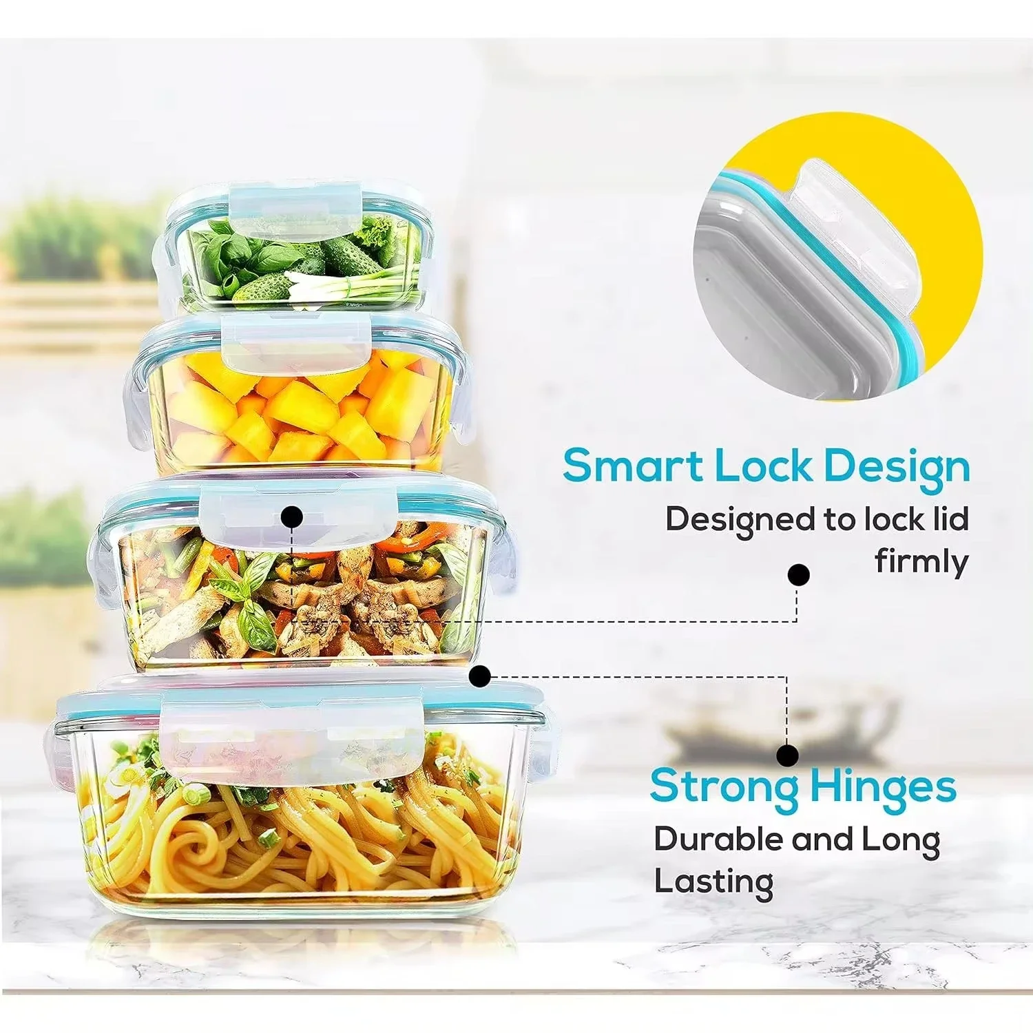 Wadah Penyimpanan Makanan Kota - Meal Prep Lunch Boxes ulasan dan harga
