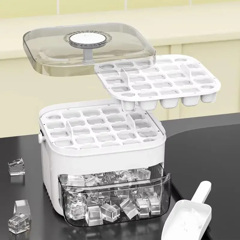 Pembuat Es Batu dengan Tutup T - Meal Prep Box ulasan dan harga