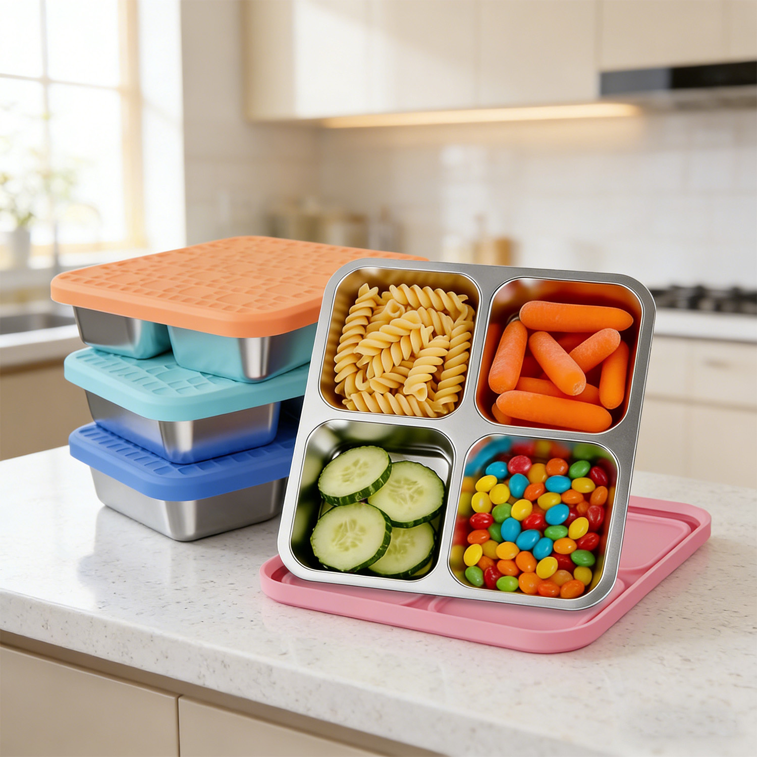Wadah Makan Stainless Steel 30 - Meal Prep Lunch Boxes ulasan dan harga